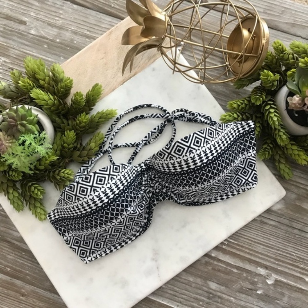 Victoria's Secret Swim Bandeau Top Tribal Print